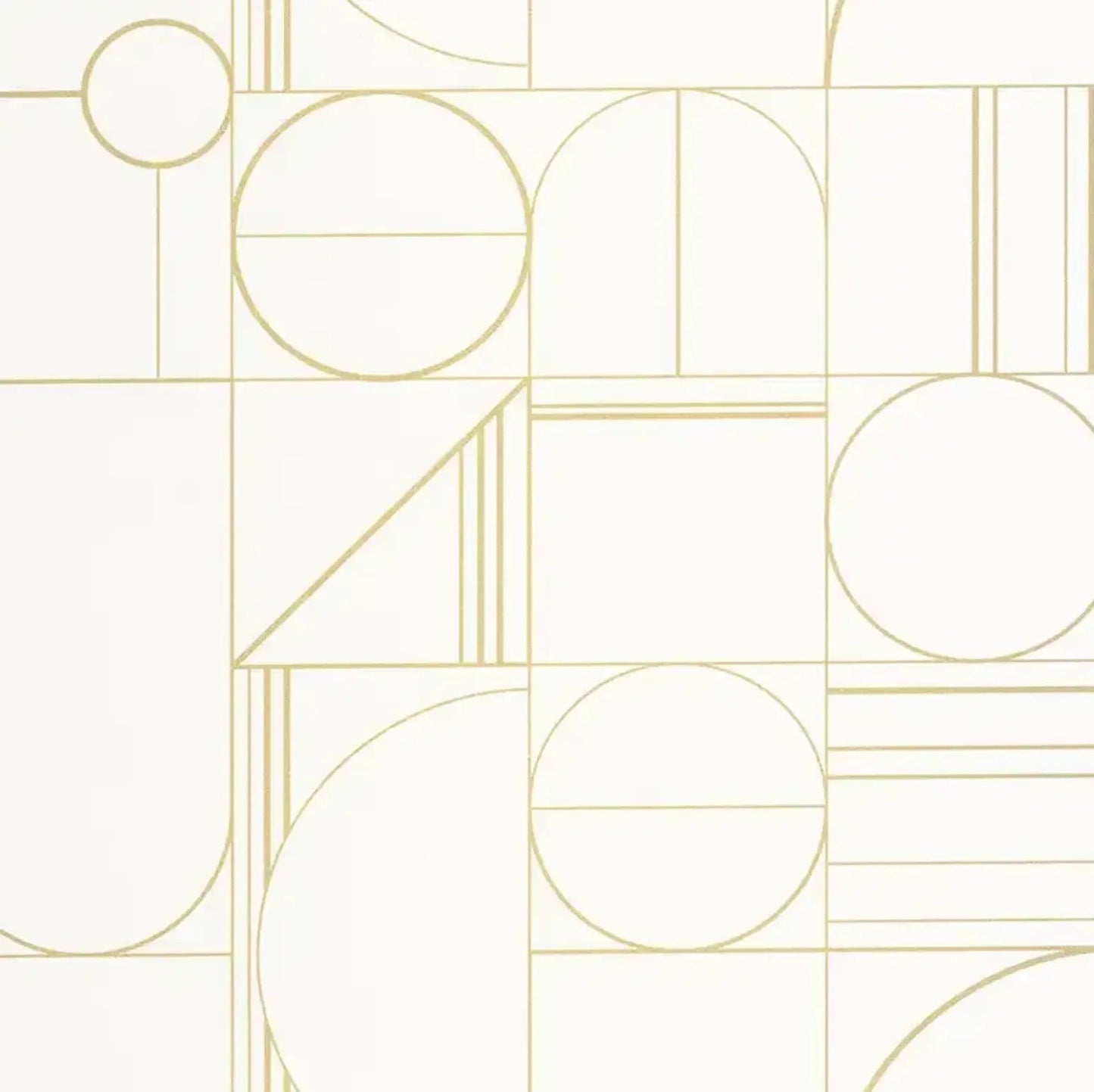 Closeup of a wallpaper showing its Art-Deco, Geometric, Neutrals pattern, color, and subtle texture.