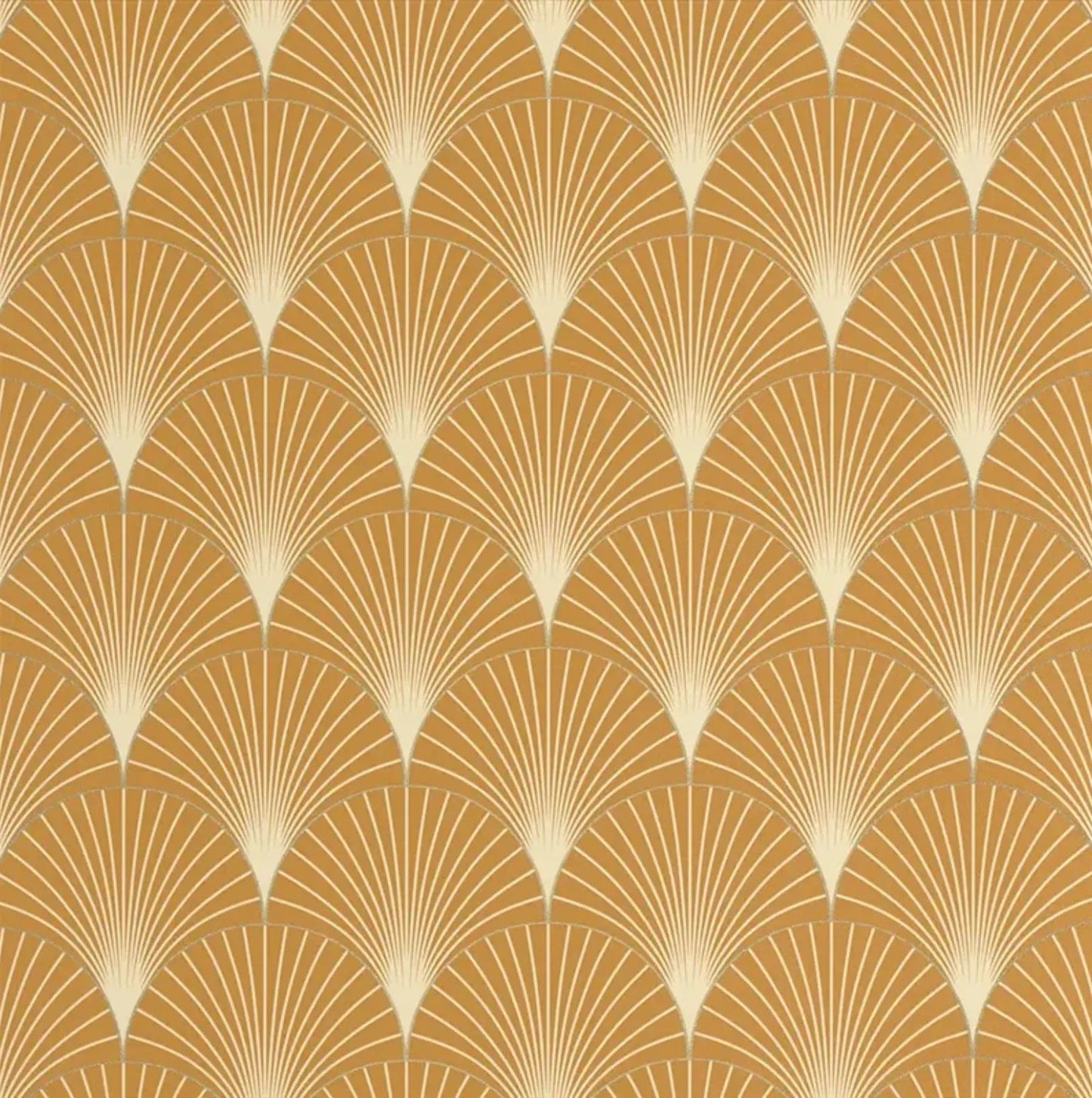 Closeup of a wallpaper showing its Art-Deco, Contemporary, Neutrals, Two-tone pattern, color, and subtle texture.
