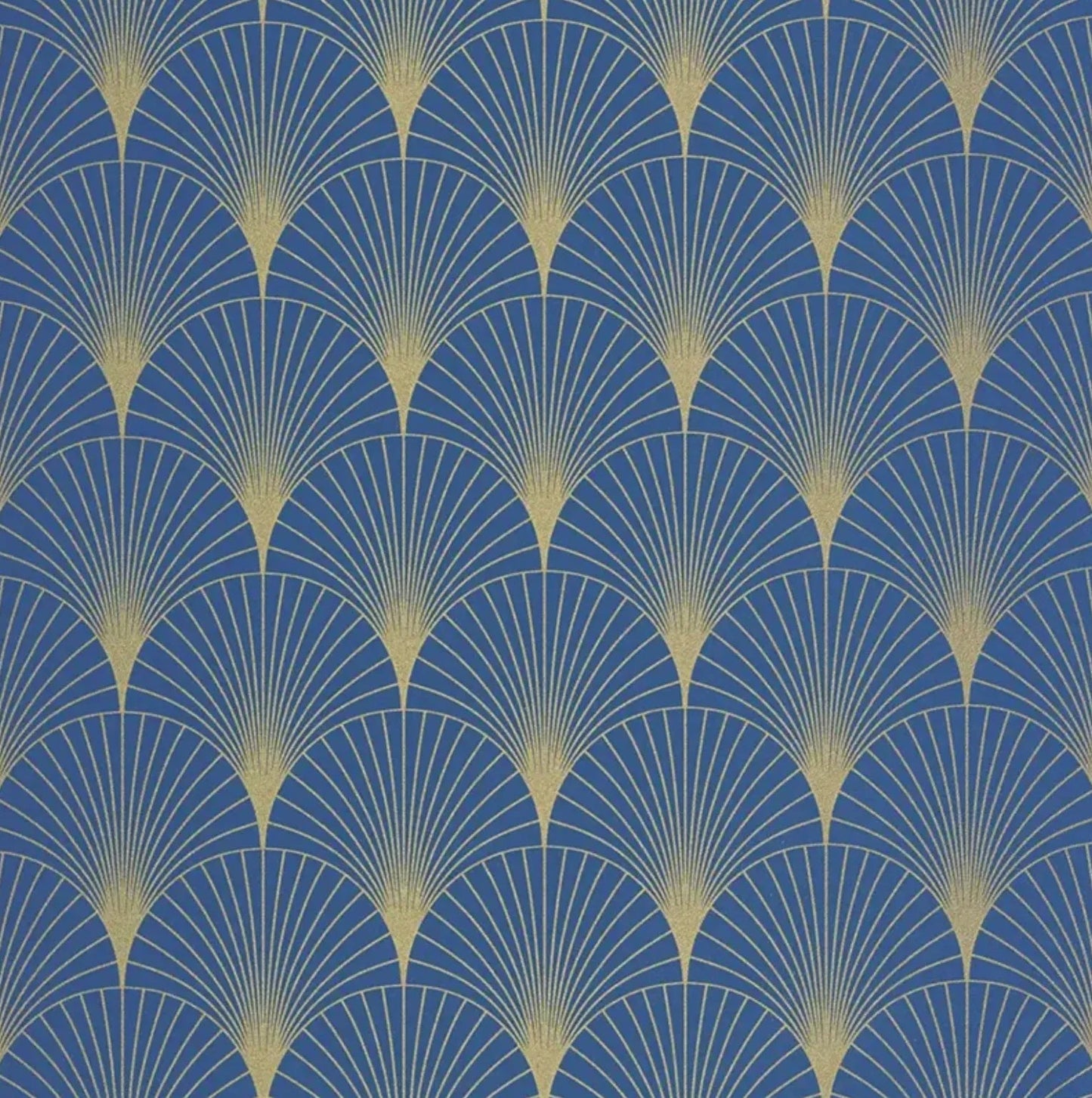 Closeup of a wallpaper showing its Art-Deco, Contemporary, Two-tone pattern, color, and subtle texture.