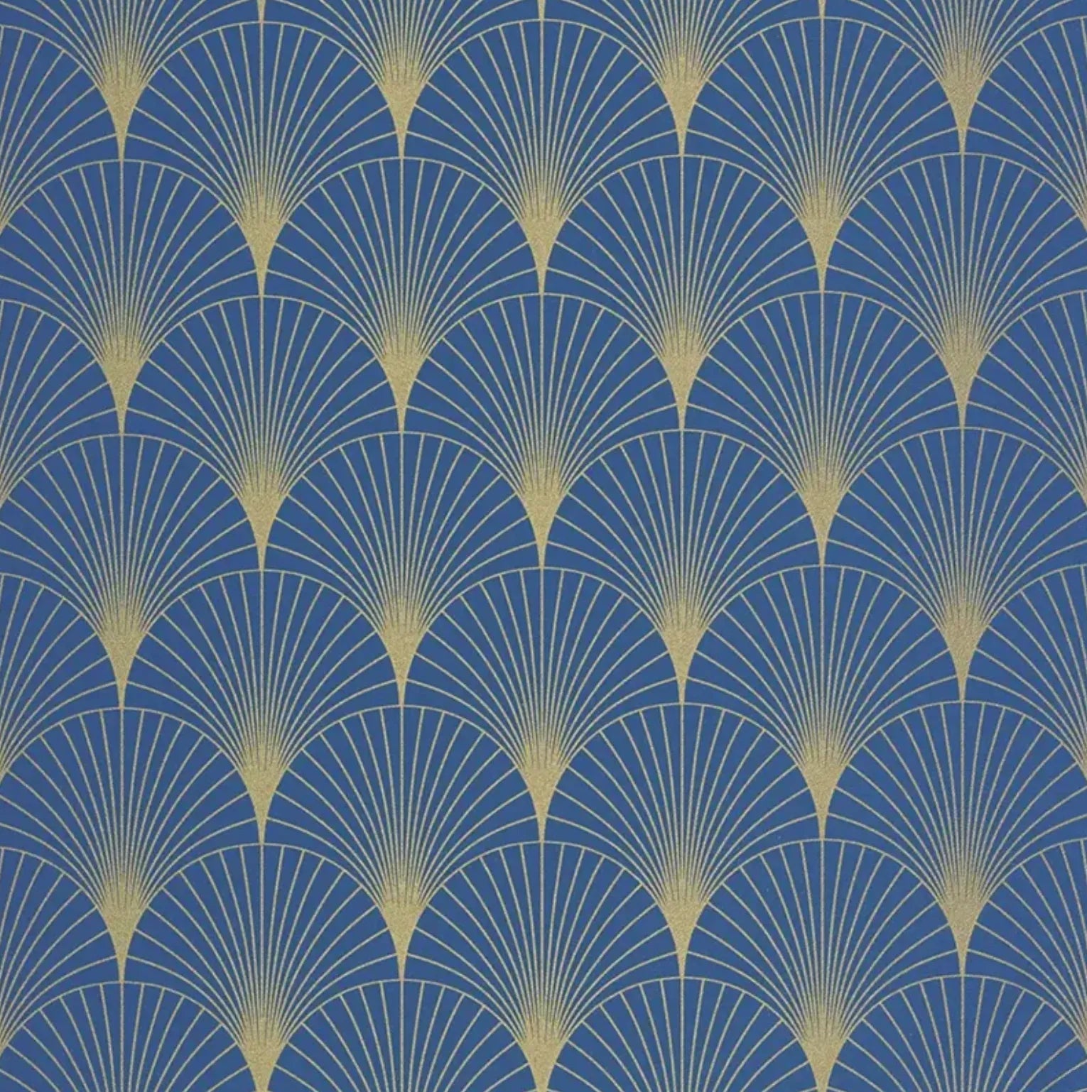 Closeup of a wallpaper showing its Art-Deco, Contemporary, Two-tone pattern, color, and subtle texture.