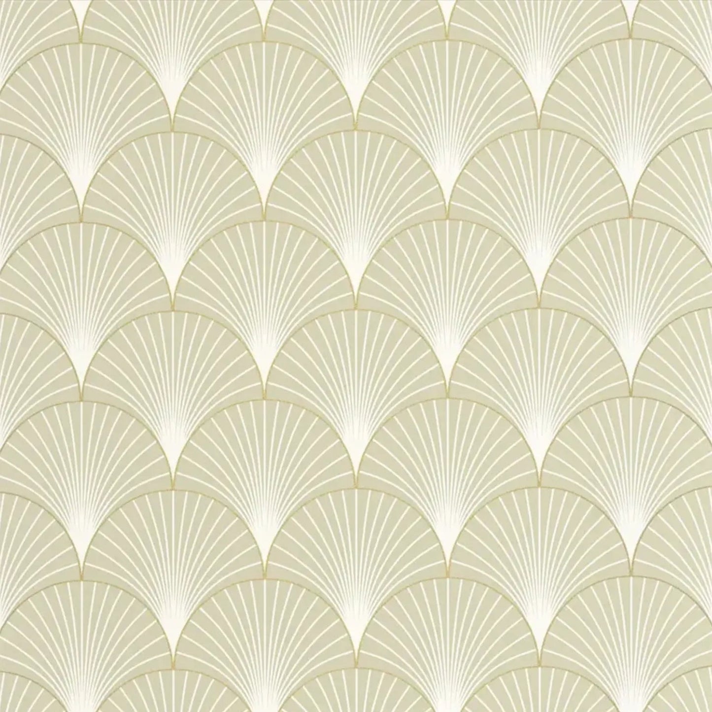 Closeup of a wallpaper showing its Art-Deco, Contemporary, Neutrals, Two-tone pattern, color, and subtle texture.