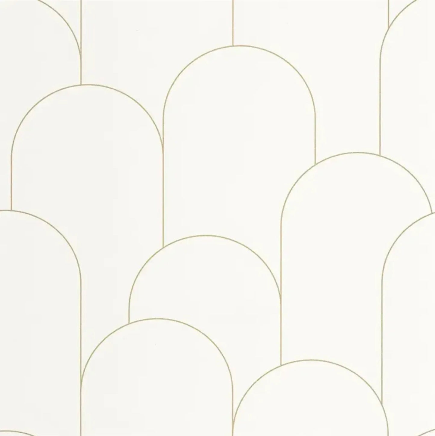 Closeup of a wallpaper showing its Art-Deco, Contemporary, Neutrals, Two-tone pattern, color, and subtle texture.
