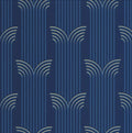 Closeup of a wallpaper showing its Art-Deco, Contemporary pattern, color, and subtle texture.