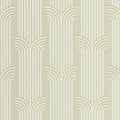 Closeup of a wallpaper showing its Art-Deco, Contemporary, Neutrals pattern, color, and subtle texture.