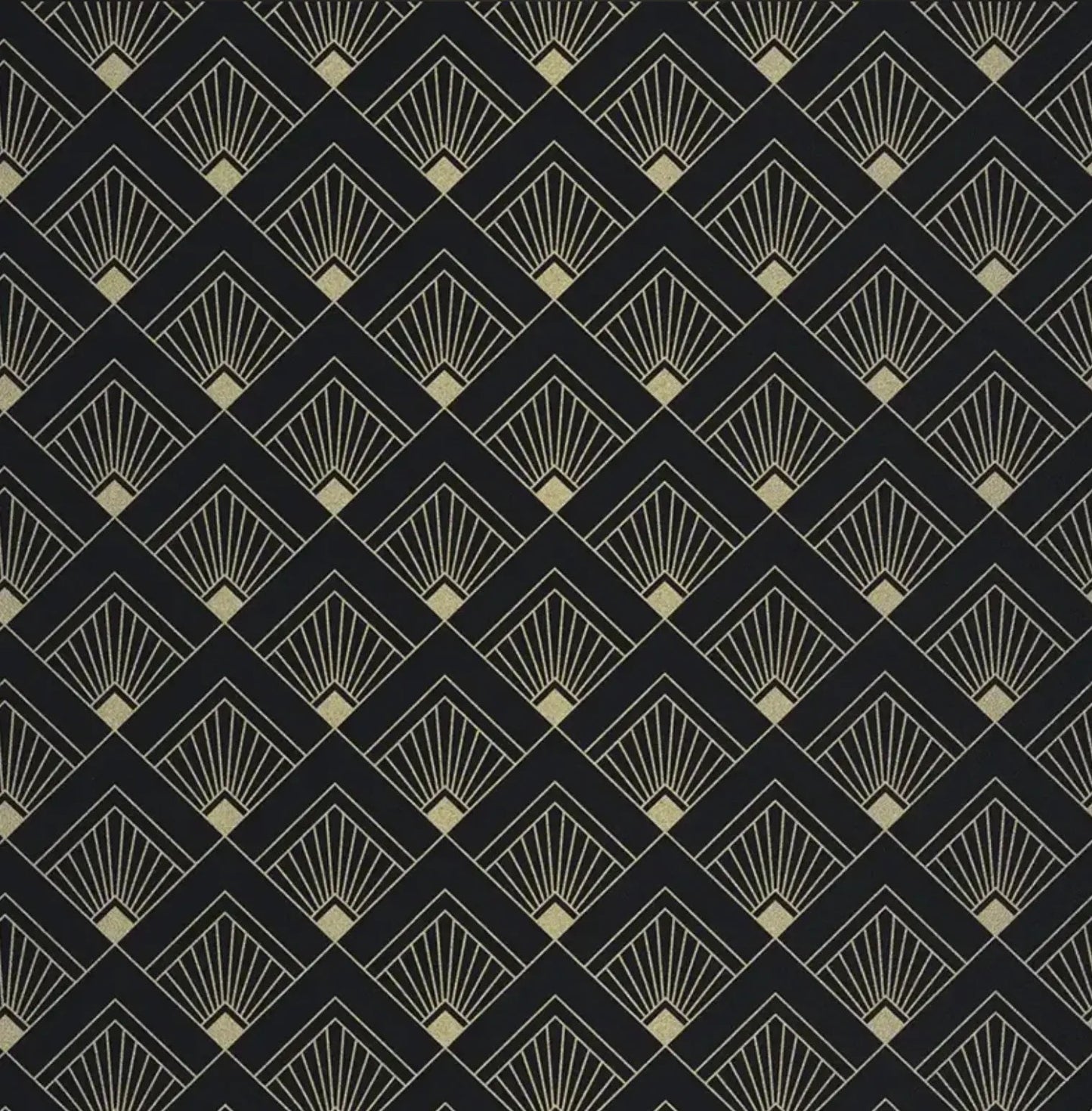 Closeup of a wallpaper showing its Art-Deco, Contemporary, Dramatic, Geometric pattern, color, and subtle texture.