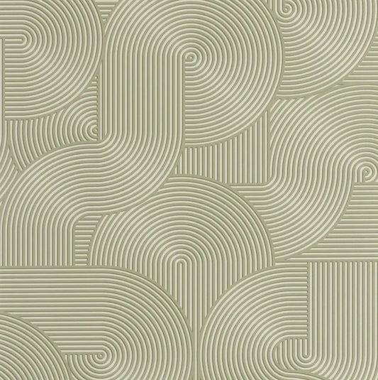 Closeup of a wallpaper showing its Art-Deco, Contemporary, Geometric, Unicolour pattern, color, and subtle texture.