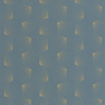 Closeup of a wallpaper showing its Art-Deco, Contemporary, Geometric pattern, color, and subtle texture.
