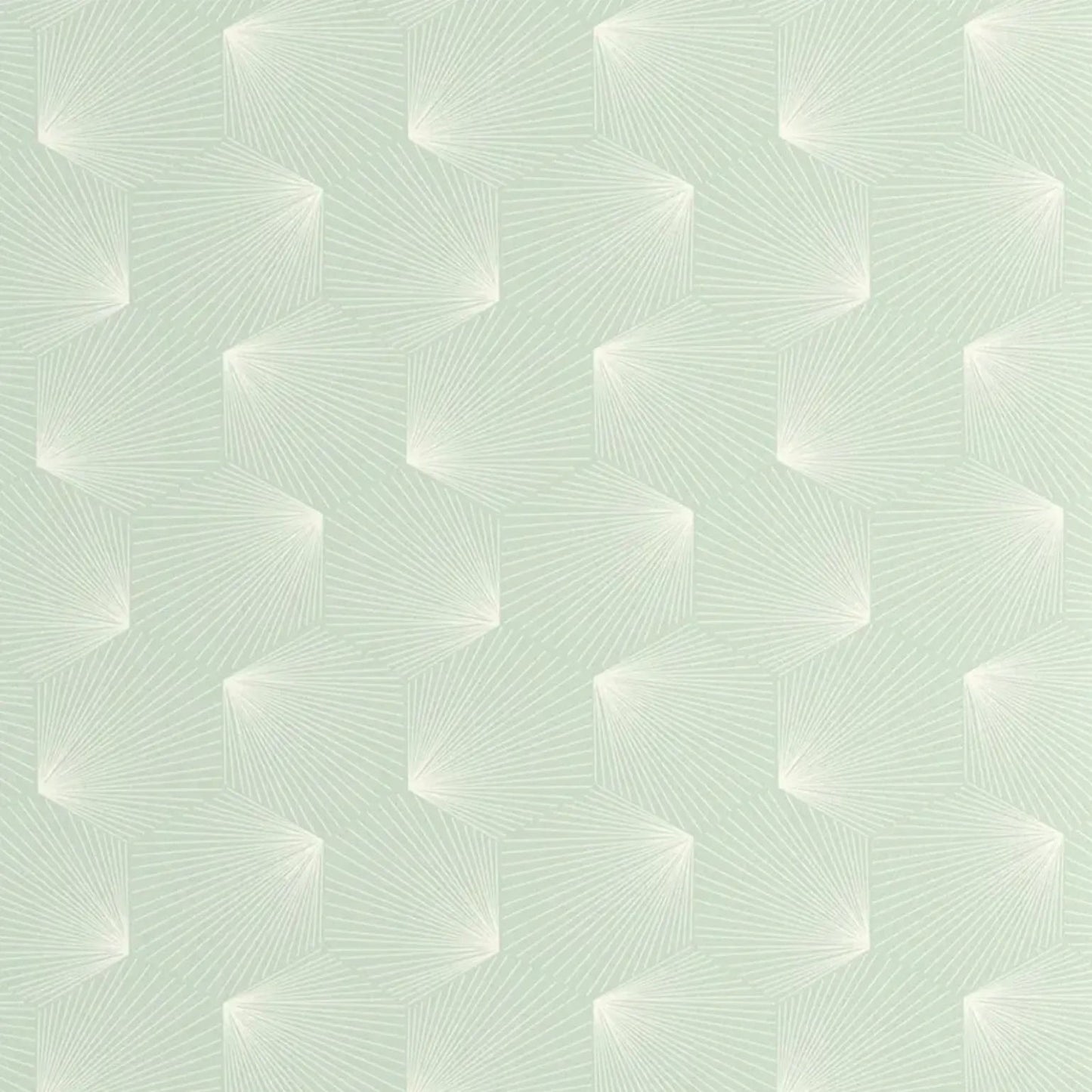 Closeup of a wallpaper showing its Art-Deco, Contemporary, Geometric pattern, color, and subtle texture.