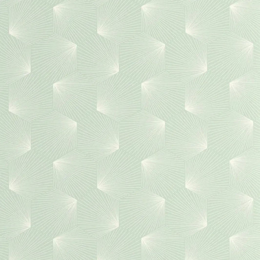 Closeup of a wallpaper showing its Art-Deco, Contemporary, Geometric pattern, color, and subtle texture.