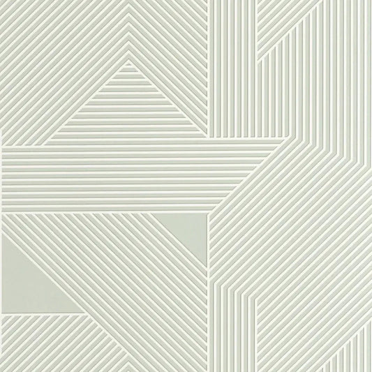 Closeup of a wallpaper showing its Art-Deco, Contemporary, Geometric, Pastels pattern, color, and subtle texture.