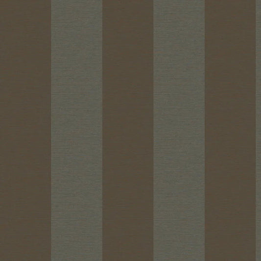 Closeup of a wallpaper showing its Brown, Contemporary, Metallic, Stripes, Two-tone pattern, color, and subtle texture.