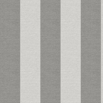 Closeup of a wallpaper showing its Contemporary, Grey, Metallic, Monochrome, Silver, Stripes, Two-tone pattern, color, and subtle texture.