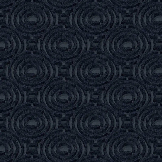 Closeup of a wallpaper showing its Circles, Contemporary, Geometric, Monochrome pattern, color, and subtle texture.