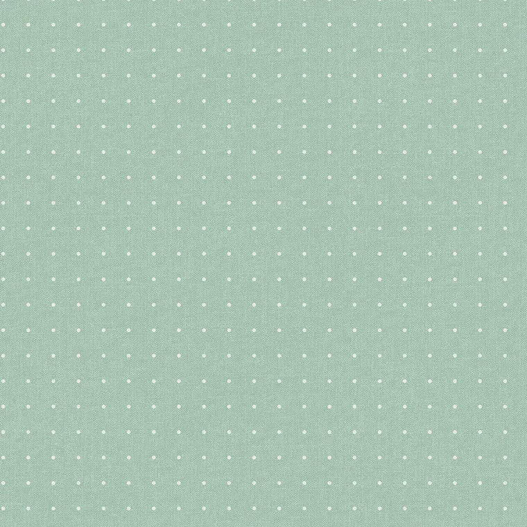 Closeup of a wallpaper showing its Dots, Green pattern, color, and subtle texture.