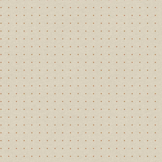 Closeup of a wallpaper showing its Dots, Neutrals pattern, color, and subtle texture.
