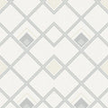 Closeup of a wallpaper showing its Contemporary, Geometric, Monochrome, White pattern, color, and subtle texture.
