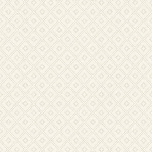 Closeup of a wallpaper showing its Cream, Geometric, Neutrals, Unicolour pattern, color, and subtle texture.