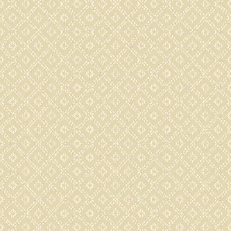 Closeup of a wallpaper showing its Geometric, Gold, Unicolour pattern, color, and subtle texture.