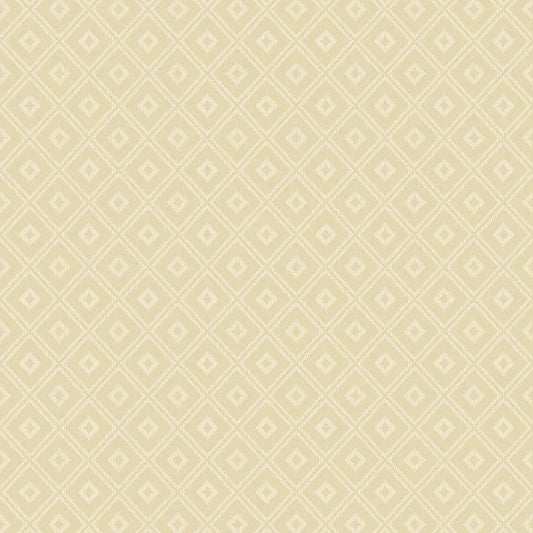 Closeup of a wallpaper showing its Geometric, Gold, Unicolour pattern, color, and subtle texture.