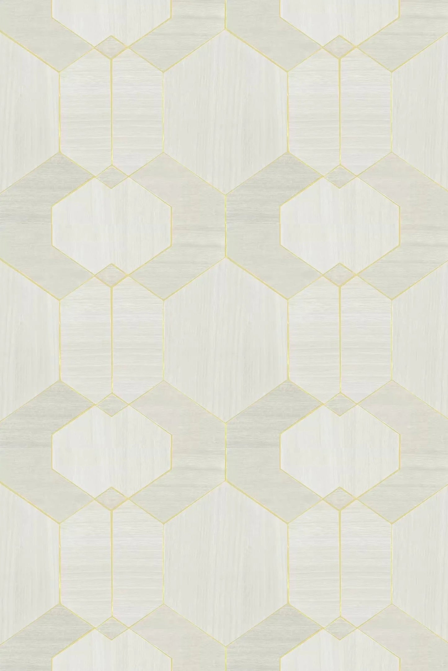 Wallpaper installed in a room showing its full pattern, color