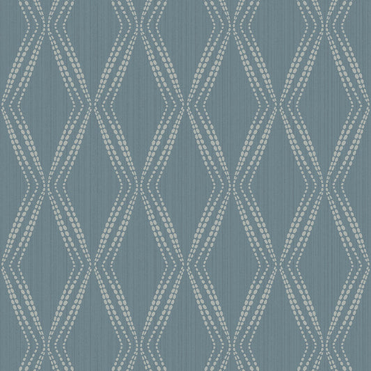 Closeup of a wallpaper showing its Blue, Contemporary, Geometric, Textures, Unicolour pattern, color, and subtle texture.