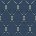 Closeup of a wallpaper showing its Blue, Contemporary, Trellis, Unicolour pattern, color, and subtle texture.