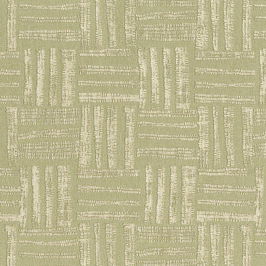 Textured patterned wallpaper with a geometric design on a beige background