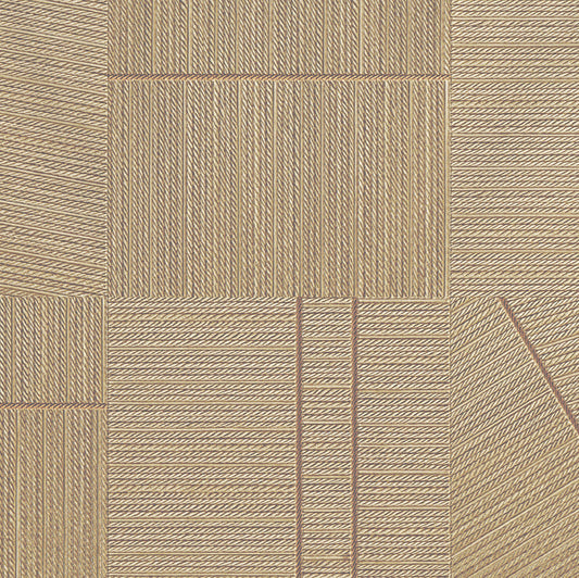 Beige woven pattern with geometric shapes