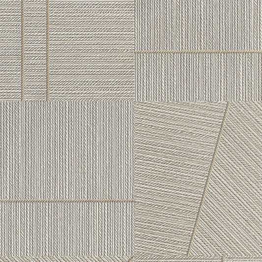 Patterned tile design with geometric shapes in neutral tones