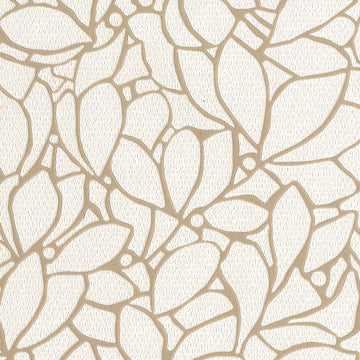 Beige floral pattern on a textured beige background