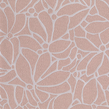White floral pattern on a pink background wallpaper 