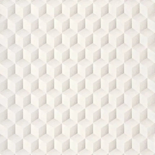 Closeup of a wallpaper showing its Art-Deco, Contemporary, Geometric, Neutrals, Unicolour pattern, color, and subtle texture.