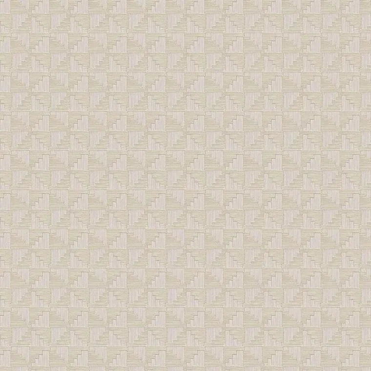 Closeup of a wallpaper showing its Geometric, Neutrals pattern, color, and subtle texture.