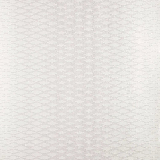 Closeup of a wallpaper showing its Contemporary, Geometric, Monochrome, Neutrals, Two-tone pattern, color, and subtle texture.