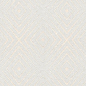 Closeup of a wallpaper showing its Contemporary, Geometric, Neutrals, Two-tone pattern, color, and subtle texture.