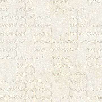 Closeup of a wallpaper showing its Contemporary, Geometric, Neutrals pattern, color, and texture.