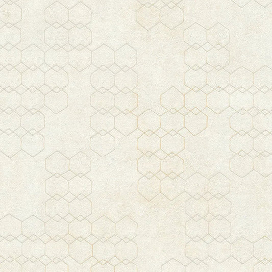Closeup of a wallpaper showing its Contemporary, Geometric, Neutrals pattern, color, and texture.