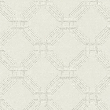 Closeup of a wallpaper showing its Art-Deco, Contemporary, Geometric, Neutrals pattern, color, and texture.