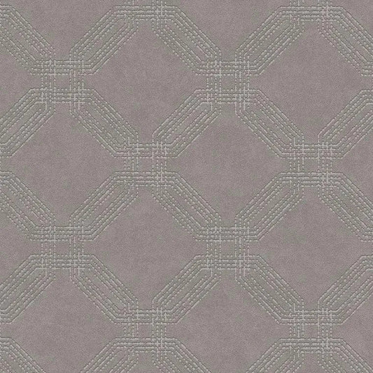 Closeup of a wallpaper showing its Art-Deco, Contemporary, Geometric, Neutrals pattern, color, and texture.