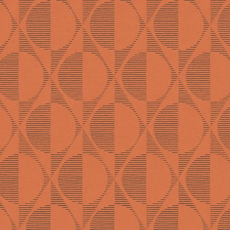 Closeup of a wallpaper showing its Art-Deco, Contemporary, Geometric pattern, color, and texture.
