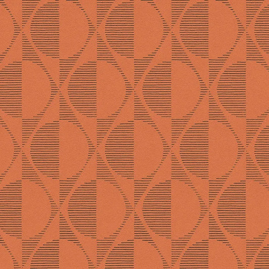 Closeup of a wallpaper showing its Art-Deco, Contemporary, Geometric pattern, color, and texture.