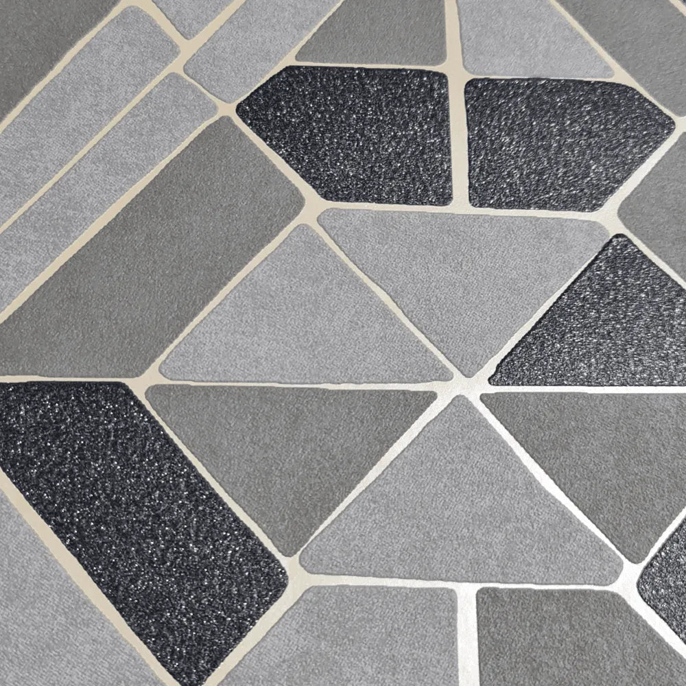 Wallpaper installed in a room showing its full pattern, color