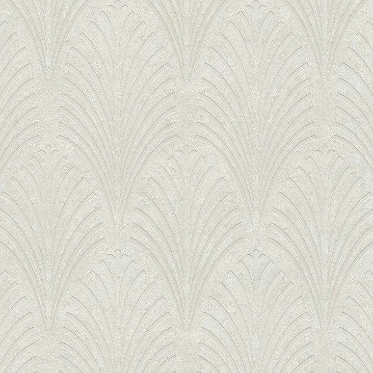 Closeup of a wallpaper showing its Art-Deco, Contemporary, Neutrals, Unicolour pattern, color, and texture.