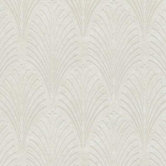 Closeup of a wallpaper showing its Art-Deco, Contemporary, Neutrals, Unicolour pattern, color, and texture.