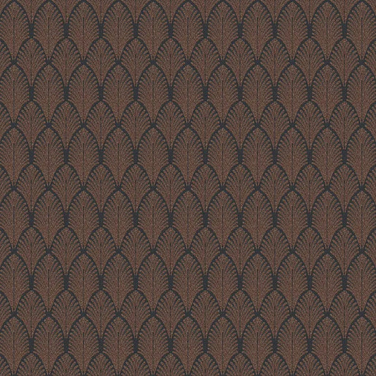Closeup of a wallpaper showing its Art-Deco, Contemporary, Dramatic, Two-tone pattern, color, and texture.