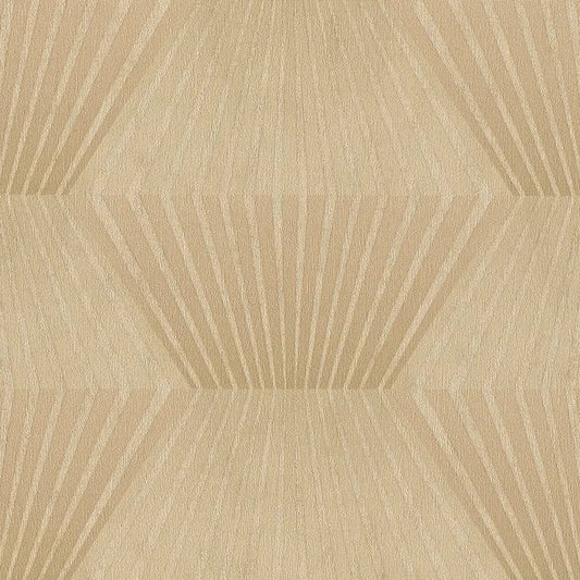 Closeup of a wallpaper showing its Art-Deco, Contemporary, Geometric pattern, color, and subtle texture.