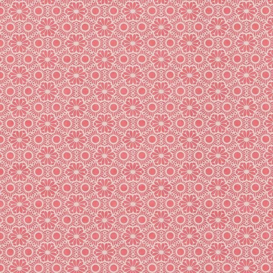 Closeup of a wallpaper showing its Floral, Kids pattern, color, and subtle texture.