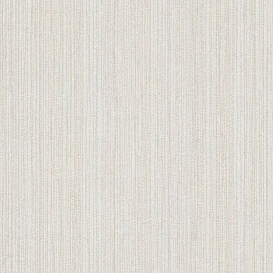 Closeup of a wallpaper showing its Contemporary, Cream, Neutrals, Plain, Stripes, White pattern, color, and subtle texture.