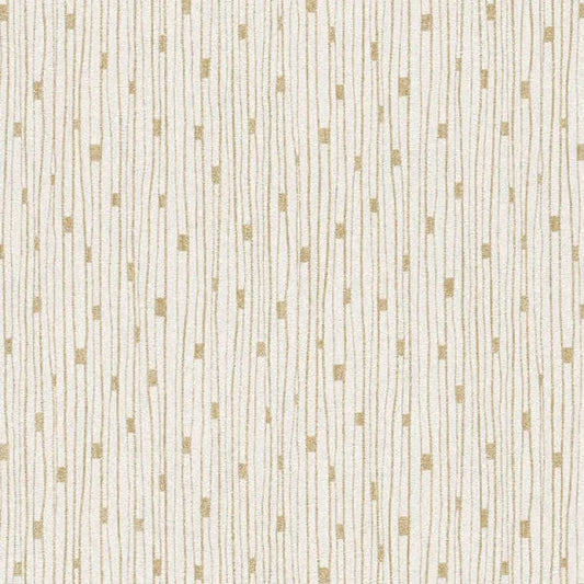 Closeup of a wallpaper showing its Beige, Contemporary, Cream, Neutrals, Stripes pattern, color, and texture.