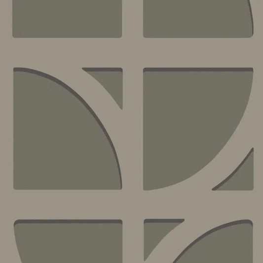Closeup of a wallpaper showing its Art-Deco, Contemporary, Geometric, Neutrals, Unicolour pattern, color, and subtle texture.